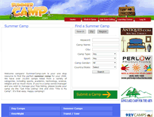 Tablet Screenshot of camps.com